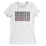 Starkville Repeat Women's T-Shirt-White-Allegiant Goods Co. Vintage Sports Apparel