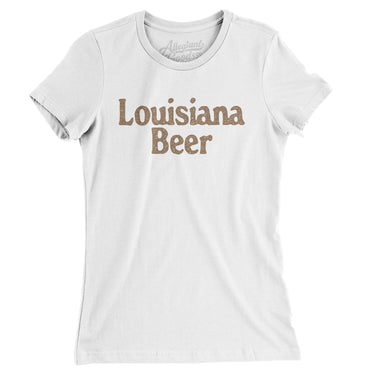 Louisiana Beer Women's T-Shirt-White-Allegiant Goods Co. Vintage Sports Apparel