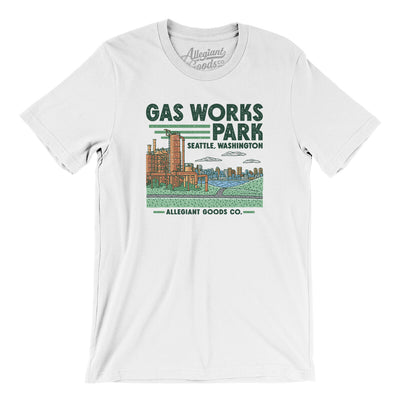 Gas Works Park Men/Unisex T-Shirt-White-Allegiant Goods Co. Vintage Sports Apparel