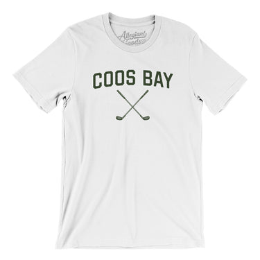 Coos Bay Golf Men/Unisex T-Shirt-White-Allegiant Goods Co. Vintage Sports Apparel