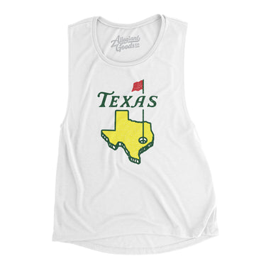 Texas Golf Women's Flowey Scoopneck Muscle Tank-Allegiant Goods Co. Vintage Sports Apparel