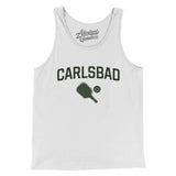 Carlsbad Pickleball Men/Unisex Tank Top-White-Allegiant Goods Co. Vintage Sports Apparel