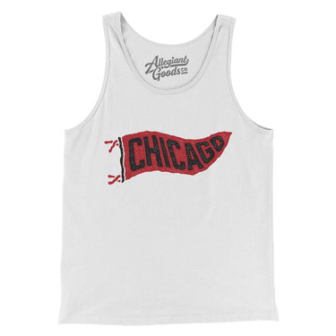 Chicago Pennant Men/Unisex Tank Top-Allegiant Goods Co. Vintage Sports Apparel