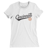 Cincinnati Vintage Script Women's T-Shirt-Allegiant Goods Co. Vintage Sports Apparel