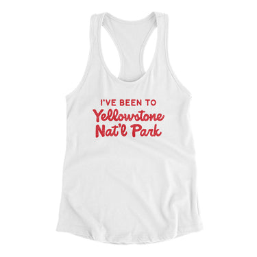 I've Been To Yellowstone National Park Women's Racerback Tank-Allegiant Goods Co. Vintage Sports Apparel