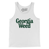 Georgia Weed Men/Unisex Tank Top-White-Allegiant Goods Co. Vintage Sports Apparel
