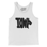 Iowa State Shape Text Men/Unisex Tank Top-Allegiant Goods Co. Vintage Sports Apparel