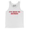 I've Been To Detroit Men/Unisex Tank Top-White-Allegiant Goods Co. Vintage Sports Apparel