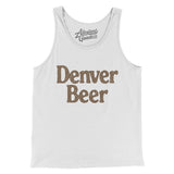 Denver Beer Men/Unisex Tank Top-White-Allegiant Goods Co. Vintage Sports Apparel