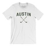 Austin Golf Men/Unisex T-Shirt-White-Allegiant Goods Co. Vintage Sports Apparel