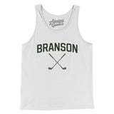 Branson Golf Men/Unisex Tank Top-White-Allegiant Goods Co. Vintage Sports Apparel