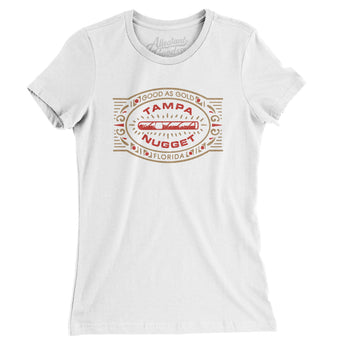 Tampa Nugget Cigars Women's T-Shirt-White-Allegiant Goods Co. Vintage Sports Apparel