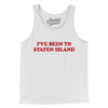 I've Been To Staten Island Men/Unisex Tank Top-White-Allegiant Goods Co. Vintage Sports Apparel