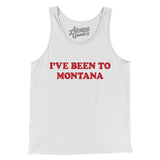 I've Been To Montana Men/Unisex Tank Top-White-Allegiant Goods Co. Vintage Sports Apparel
