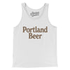 Portland Beer Men/Unisex Tank Top-White-Allegiant Goods Co. Vintage Sports Apparel
