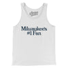 Milwaukee's Number 1 Fan Men/Unisex Tank Top-White-Allegiant Goods Co. Vintage Sports Apparel