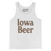 Iowa Beer Men/Unisex Tank Top-White-Allegiant Goods Co. Vintage Sports Apparel