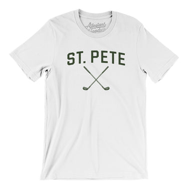 St. Pete Golf Men/Unisex T-Shirt-White-Allegiant Goods Co. Vintage Sports Apparel