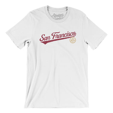 San Francisco Vintage Script Men/Unisex T-Shirt-Allegiant Goods Co. Vintage Sports Apparel