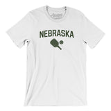 Nebraska Pickleball Men/Unisex T-Shirt-White-Allegiant Goods Co. Vintage Sports Apparel