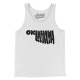 Oklahoma State Shape Text Men/Unisex Tank Top-Allegiant Goods Co. Vintage Sports Apparel
