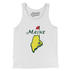 Maine Golf Men/Unisex Tank Top-White-Allegiant Goods Co. Vintage Sports Apparel