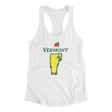 Vermont Golf Women's Racerback Tank-Allegiant Goods Co. Vintage Sports Apparel