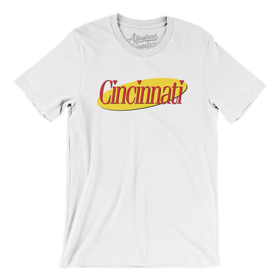 Cincinnati Seinfeld Men/Unisex T-Shirt-White-Allegiant Goods Co. Vintage Sports Apparel