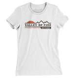 Valley Of Fire Sunset Women's T-Shirt-White-Allegiant Goods Co. Vintage Sports Apparel