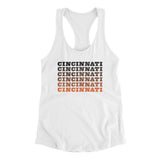 Cincinnati Repeat Women's Racerback Tank-Allegiant Goods Co. Vintage Sports Apparel