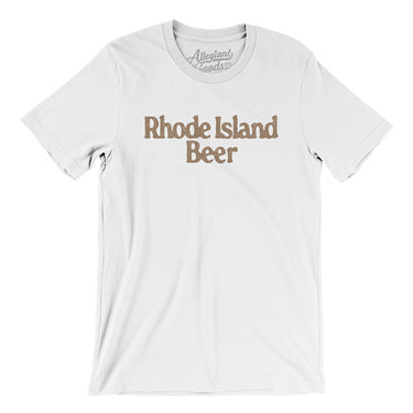 Rhode Island Beer Men/Unisex T-Shirt-White-Allegiant Goods Co. Vintage Sports Apparel