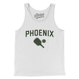 Phoenix Pickleball Men/Unisex Tank Top-White-Allegiant Goods Co. Vintage Sports Apparel