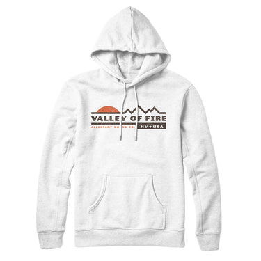 Valley Of Fire Sunset Hoodie-White-Allegiant Goods Co. Vintage Sports Apparel