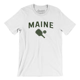 Maine Pickleball Men/Unisex T-Shirt-White-Allegiant Goods Co. Vintage Sports Apparel