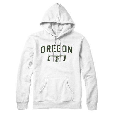 Oregon Cycling Hoodie-White-Allegiant Goods Co. Vintage Sports Apparel
