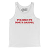 I've Been To North Dakota Men/Unisex Tank Top-White-Allegiant Goods Co. Vintage Sports Apparel