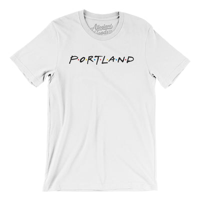 Portland Friends Men/Unisex T-Shirt-White-Allegiant Goods Co. Vintage Sports Apparel