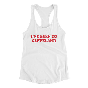 I've Been To Cleveland Women's Racerback Tank-Allegiant Goods Co. Vintage Sports Apparel