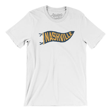 Nashville Pennant Men/Unisex T-Shirt-Allegiant Goods Co. Vintage Sports Apparel