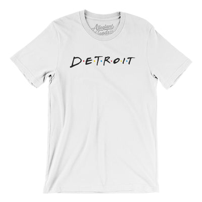 Detroit Friends Men/Unisex T-Shirt-White-Allegiant Goods Co. Vintage Sports Apparel