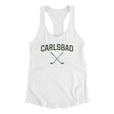 Carlsbad Golf Women's Racerback Tank-White-Allegiant Goods Co. Vintage Sports Apparel