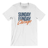 Sunday Funday Chicago Men/Unisex T-Shirt-White-Allegiant Goods Co. Vintage Sports Apparel