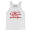 I've Been To Great Smoky Mountains National Park Men/Unisex Tank Top-White-Allegiant Goods Co. Vintage Sports Apparel