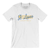 St Louis Overprint Men/Unisex T-Shirt-White-Allegiant Goods Co. Vintage Sports Apparel