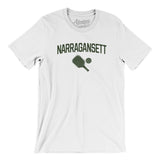 Narrangansett Pickleball Men/Unisex T-Shirt-White-Allegiant Goods Co. Vintage Sports Apparel