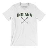 Indiana Golf Men/Unisex T-Shirt-White-Allegiant Goods Co. Vintage Sports Apparel