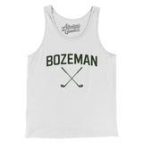 Bozeman Golf Men/Unisex Tank Top-White-Allegiant Goods Co. Vintage Sports Apparel