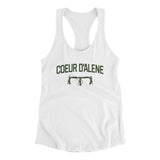 Coeur D'alene Cycling Women's Racerback Tank-White-Allegiant Goods Co. Vintage Sports Apparel