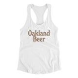 Oakland Beer Women's Racerback Tank-Allegiant Goods Co. Vintage Sports Apparel