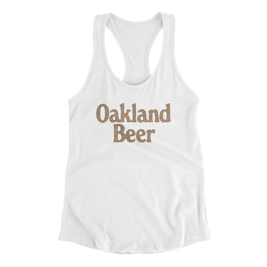 Oakland Beer Women's Racerback Tank-Allegiant Goods Co. Vintage Sports Apparel